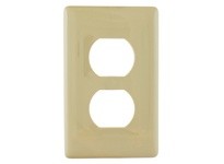 Hubbell Wiring NPS8I WALLPLATE 1G DUPLEX SNAP-ONIV | YarinInd