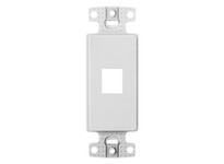 Hubbell Wiring NS611W Plate Decorator Keystone Frame 1 Port White | Industrial Supplies