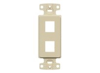 Hubbell Wiring NS612I PLATE DECORATOR KEYSTONE FRAME 2PORT EI