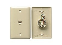 Hubbell Wiring NS732I PLATE 1GANG W/JK 6POS 6CON S/TERM EI