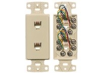 Hubbell Wiring NS772I PLATE FRAME W/2JKS 6POS 6CON | YarinInd