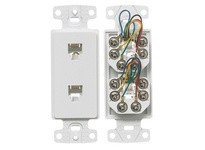 Hubbell Wiring NS772W PLATE FRAME W/2JKS 6POS 6CON | YarinInd