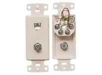 Hubbell Wiring NS783LA PLATE FRAMEW/F-CONN/6POS6CONS/TRMLA