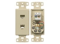 Hubbell Wiring NS784I PLATE FRAME W/CAT5E/JK 6POS | Industrial Supplies