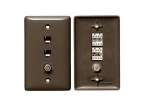 Hubbell Wiring NS790 PLATE 1GANGW/6P4CCAT5EF-CONNBR