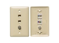 Hubbell Wiring NS790I PLATE 1GANGW/6P4CCAT5EF-CONN | YarinInd