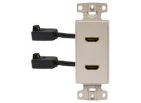 Hubbell Wiring NS802LA PLATE FRAMEDECORATORW/2HDMIFFLA
