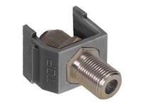 Hubbell Wiring NSF70GY SNAP-FIT F-CONN NICKEL NETSELECT GY