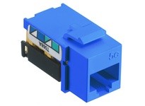 Hubbell Wiring NSJ5EB JACK NSJ CAT5E 8 POS UNI A/B BL