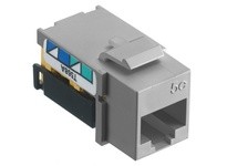 Hubbell Wiring NSJ5EGY JACK NSJ CAT5E 8 POS UNI A/B GY | Industrial Supplies