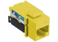 Hubbell Wiring NSJ5EY25 JACK NSJ CAT5E 8 POS UNI A/B YL 25PK