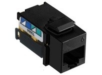 Hubbell Wiring NSJ6BK25 JACK NSJ CAT6 8POS UNI A/B BK 25PK