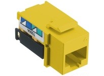 Hubbell Wiring NSJ6Y25 JACK NSJ CAT6 8 POS UNI A/B | YarinInd