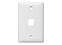 Hubbell Wiring NSP11W PLATE WALLLABEL-LESS1-G1-PORTWH