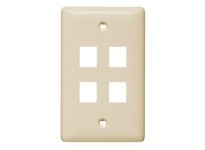 Hubbell Wiring NSP14LA PLATE WALLLABEL-LESS1-G4-PORTLA