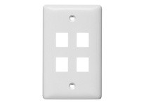 Hubbell Wiring NSP14W PLATE WALLLABEL-LESS1-G4-PORTWH | High-Quality Wall Plate