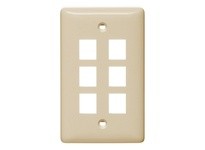 Hubbell Wiring NSP16LA PLATE WALLLABEL-LESS1-G6-PORTLA | YarinInd