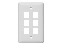 Hubbell Wiring NSP16W PLATE WALLLABEL-LESS1-G6-PORTWH | High-Quality Industrial Supplies