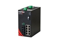 Red Lion Controls NT24K-10FXE2-ST-15-POE 10-Port Gigabit Managed POE+ Industrial Ethernet Switch | YarinInd