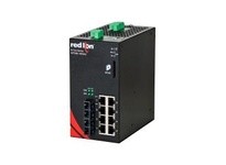 Red Lion Controls NT24K-10GXE2-SC-80-POE 10-Port Gigabit Managed POE+ Switch | Industrial Ethernet