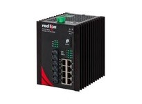 Red Lion Controls NT24K-11FXE3-ST-80 11-Port Gigabit Managed Switch | Industrial Ethernet