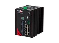 Red Lion Controls NT24K-12FX4-SC 12-Port Gigabit Managed Switch | Industrial Ethernet