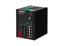 Red Lion Controls NT24K-12FXE4-SC-15 12-Port Gigabit Managed Ethernet Switch | Industrial Networking