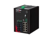 Red Lion Controls NT24K-12GXE4-SC-10 12-Port Gigabit Managed Industrial Ethernet Switch | High-Performance Networking