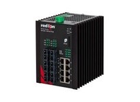 Red Lion Controls NT24K-14FX6-ST 14-Port Gigabit Managed Industrial Ethernet Switch (8 10/100/1000BaseT 6 100BaseFX multimode 2k