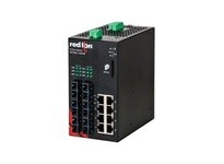 Red Lion Controls NT24K-14GXE6-SC-10-POE 14-Port Gigabit Managed POE+ Industrial Ethernet Switch | Reliable Networking