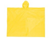 MCR O40 Schooner .10mm PVC Disposable Poncho Single Ply Yellow