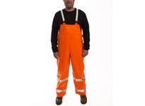 Tingley O53129-2XL COMFORT-BRITE Hi-Vis Flame Resistant Class E Overall Snap Fly Front w/ Suspenders - Fluorescent Orange-Red Si