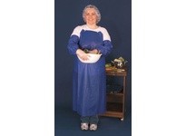 MCR O63R4 6 mil Blue Vinyl Apron Raw Edge 35 X 45