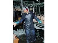 MCR O63S7 6 mil Blue Vinyl Apron Sewn Edge 35 X 55