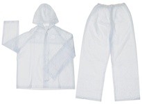 MCR O722L Squall .20mm Single Ply PVC Suit 2 PC Clear | Durable Rainwear