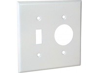 Orbit OP17-W 2-G WALL PLATE - SWITCH/SR WHITE | YarinInd