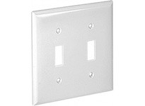 Orbit OP262-BK 2-G WALL PLATE - DECORATIVE/GFI BLACK | YarinInd