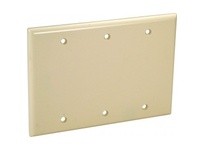 Orbit OP33-I 3-G WALL PLATE - BLANK IVORY