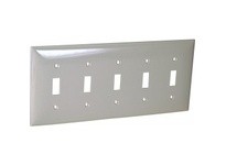 Orbit OP5-W 5-G WALL PLATE - SWITCH WHITE | YarinInd