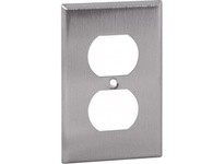 Orbit OS8 1-G STAINLESS COVER - DUPLEX RECEPTACLE