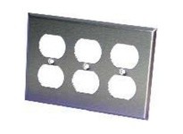 Orbit OS83 3-G STAINLESS COVER - DUPLEX RECEPTACLE