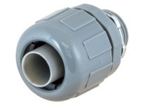Hubbell Wiring P038CGY STR MALE L/T CONN 3/8" NM GY
