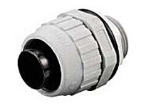 Hubbell Wiring P050NBKA STR MALE L/T CONN 1/2 NM BK