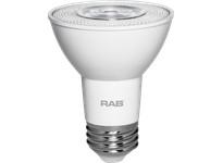 RAB PAR20-7-950-40D-DIM PAR20 7W 50EQ 550LM E26 CRI90 5000K Dim 40DEG