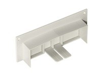 Hubbell Wiring PB3SPCA Raceway 2/3 Channel Surface Panel Connector | Industrial Supplies