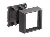 Hubbell Wiring PDB12TGLVBK POLYTRAK BOX 2-G TELE 2.44" Deep Black | Industrial Supplies