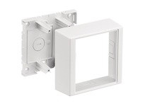 Hubbell Wiring PDB12TGLVW POLYTRAK BOX 2-G TELE 2.44" Deep White | Industrial Supplies