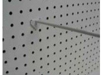 Fastube Peg Board 44 4 x 4 Peg Board (White) w/ Frame and Casters (Single Sided) Assembled