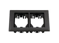 Hubbell Wiring PFBRFBL2 CARP FLANGE PLASTIC 2-G RECT BLACK