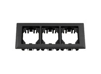 Hubbell Wiring PFBRFBL3 CARP FLANGE PLASTIC 3-G RECT BLACK